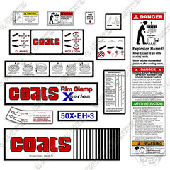 Coats 50X-EH-3 Decal Kit Rim Clamp