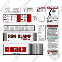 Fits Coats 7050AX Decal Kit Rim Clamp