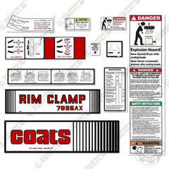 Fits Coats 7065AX Decal Kit Rim Clamp