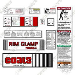 Fits Coats 7065EX Decal Kit Rim Clamp