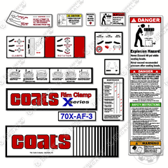 Fits Coats 70X-AF-3 Decal Kit Rim Clamp