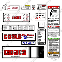 Fits Coats 70X-AH-1 Decal Kit Rim Clamp