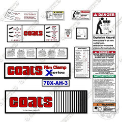 Fits Coats 70X-AH-3 Decal Kit Rim Clamp