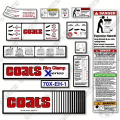 Fits Coats 70X-EH-1 Decal Kit Rim Clamp