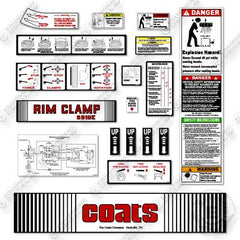 Fits Coats 9010e Decal Tire Changer