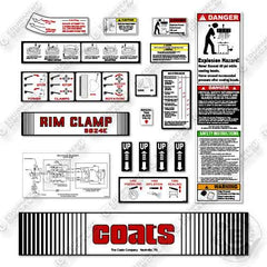 Fits Coats 9024e Decal Tire Changer