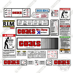 Coats 90x-eh-l Decal Kit Tire Changer - Aftermarket Kit