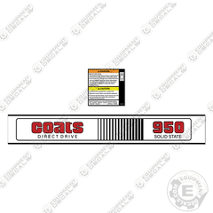 Fits Coats 950 Decal Kit Wheel Balancer