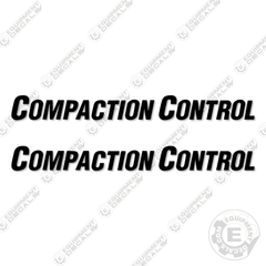 "Compaction Control" Decals (Set of 2) - 14" x 1.5"