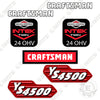 Image of Fits Craftsman YS4500 Decal Kit Mower