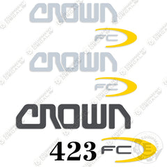 Fits Crown 423 FC Decal Kit Forklift