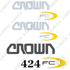Fits Crown 424 FC Decal Kit Forklift