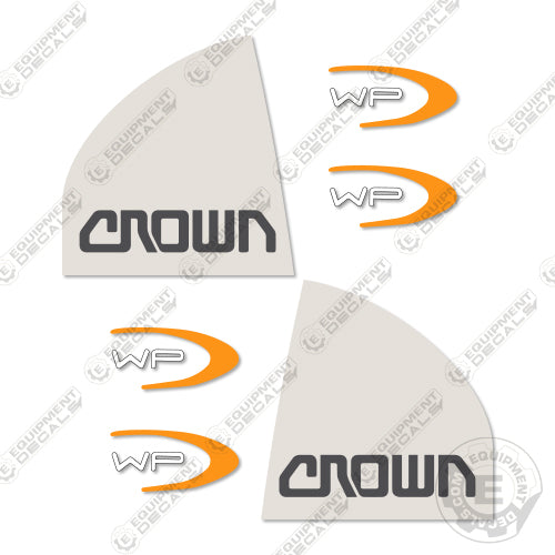 Crown WP Decal Kit Pallet Jack - Aftermarket Kit