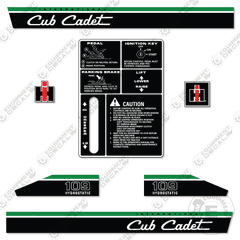 Fits Cub Cadet 109 Hydrostatic Decal Kit Riding Mower