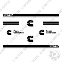 Fits Cummins 250KVA Decal Kit Generator - DGFC-4478191