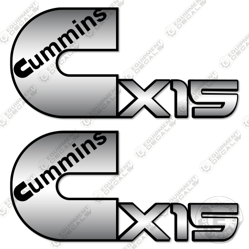 Fits Cummins X15 Decal Kit (Set of 2)