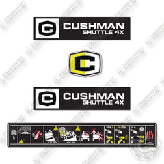 Cushman 4X Decal Kit Shuttle - Aftermarket Kit