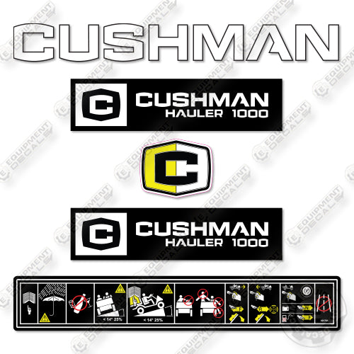 Cushman 1000 Decal Kit Hauler - Aftermarket Kit