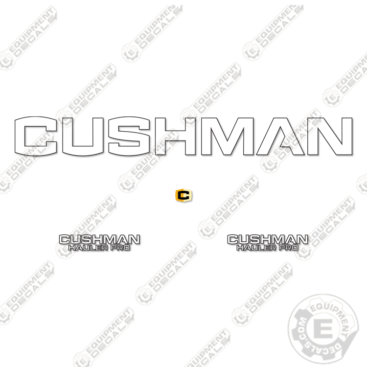 Fits Cushman Hauler Pro Decal Kit Utility Vehicle