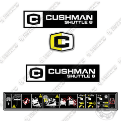Fits Cushman Shuttle 6 Decal Kit Utility Vehicle