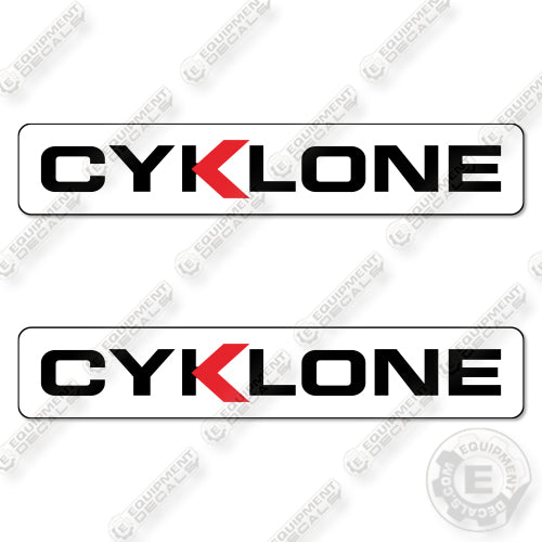 Fits Cyklone Logo Decal Kit Street Vacuum Truck