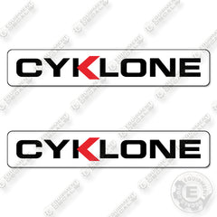 Fits Cyklone Logo Decal Kit Street Vacuum Truck