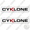 Image of Fits Cyklone Logo Decal Kit Street Vacuum Truck