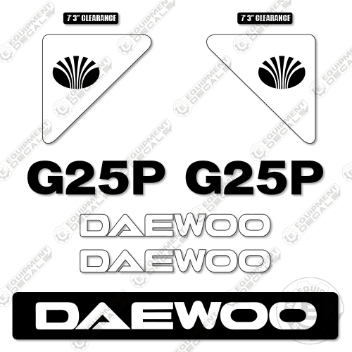 Fits Daewoo G25P Decal Kit Forklift