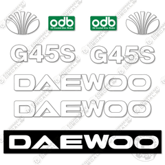 Fits Daewoo G45S Decal Kit Forklift