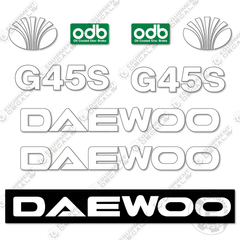 Daewoo Sticker Design Daewoo – Equipment Decals