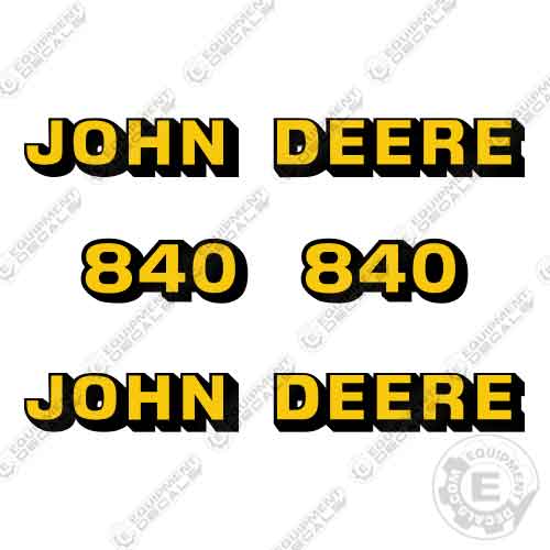 John Deere 840 Decal Kit Front End Loader - Aftermarket Kit
