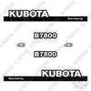 Image of Fits Kubota B7800 Decal Kit Tractor