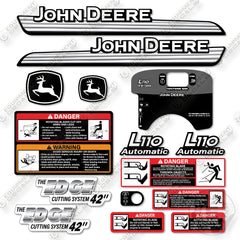 John Deere L110 Decal Kit Riding Mower - CUSTOM WHITE!