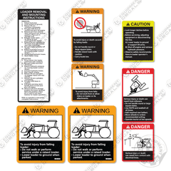 John Deere Loader attachment Warning Decals