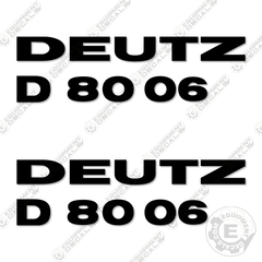 Fits Deutz D8006 Decal Kit Tractor