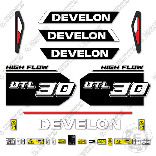 Develon DTL30 Decal Kit Compact Track Loader - Aftermarket Kit