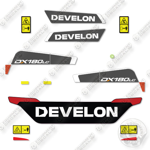 Fits Develon DX180LC-5  Decal Kit Excavator