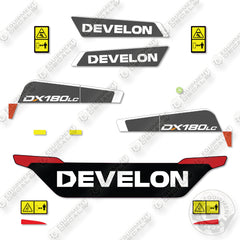 Fits Develon DX180LC-5  Decal Kit Excavator