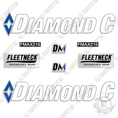 Diamond C FMAX 310 Trailer Decal Kit
