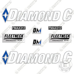 Diamond C FMAX 312 Trailer Decal Kit