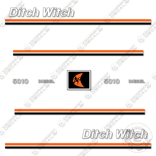 Fits Ditch Witch 5010 Decal Kit Tractor