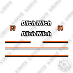 Fits Ditch Witch 50 Logo Decal Kit Trailer