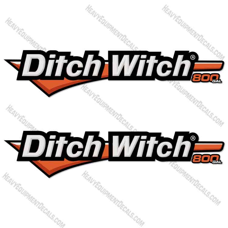 Fits Ditch Witch 800 Gallon 63.25" Decal Kit Vacuum Excavator