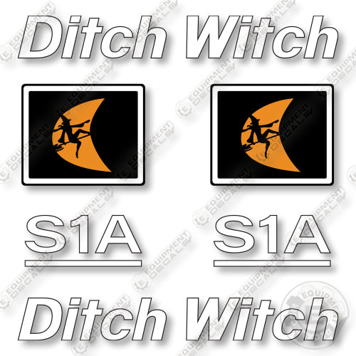Ditch Witch S1A Decal Kit Trailer - Aftermarket Kit