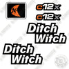 Image of Fits Ditch Witch c12x Decal Kit Trencher