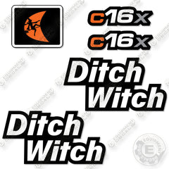 Fits Ditch Witch c16x Decal Kit Trencher