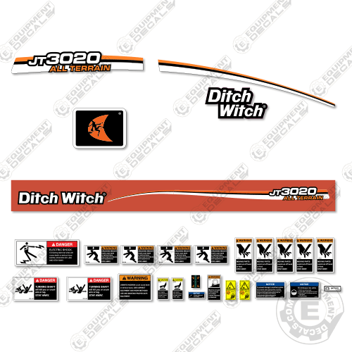 Fits Ditch Witch JT3020 All Terrain Decal Kit Directional Drill