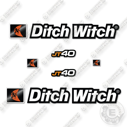 Ditch Witch JT40 Decal Kit Horizontal Directional Drill- Aftermarket Kit