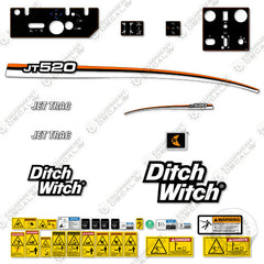 Fits Ditch Witch JT520 Decal Kit Directional Drill