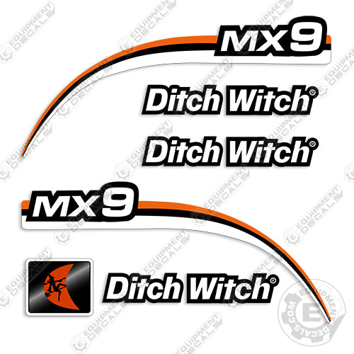 Fits Ditch Witch MX9 Decal Kit Mini Excavator